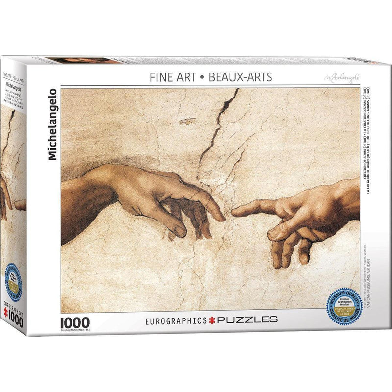 Creation of Adam (Detail) 1000 Piece Jigsaw Puzzle Eurographics - BIG FRENCHIES