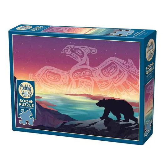 Crossings: Thunderbird and Bear 500 Piece Jigsaw Puzzle Cobble Hill - BIG FRENCHIES