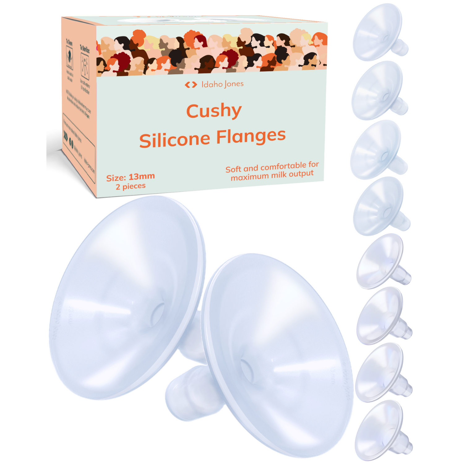Silicone Breast Pump Flanges - Cushy