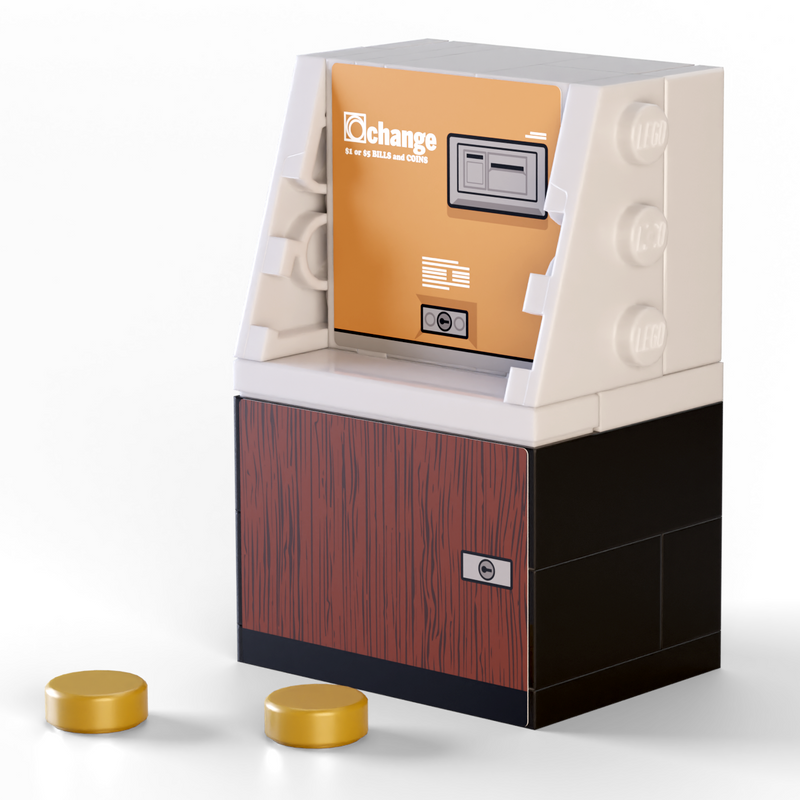 Retro 80s Classic Arcade Token Machine-Custom LEGO Kit-BIG FRENCHIES-B3 Customs