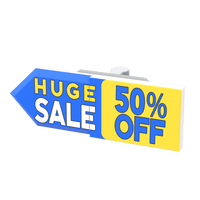 Spinner Sign "Huge Sale" - Custom Printed Minifig Scale - Made Using LEGO® parts