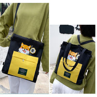 Cute Shiba Inu Tote Bag – Canvas Crossbody Bag for Dog Lovers - BIG FRENCHIES