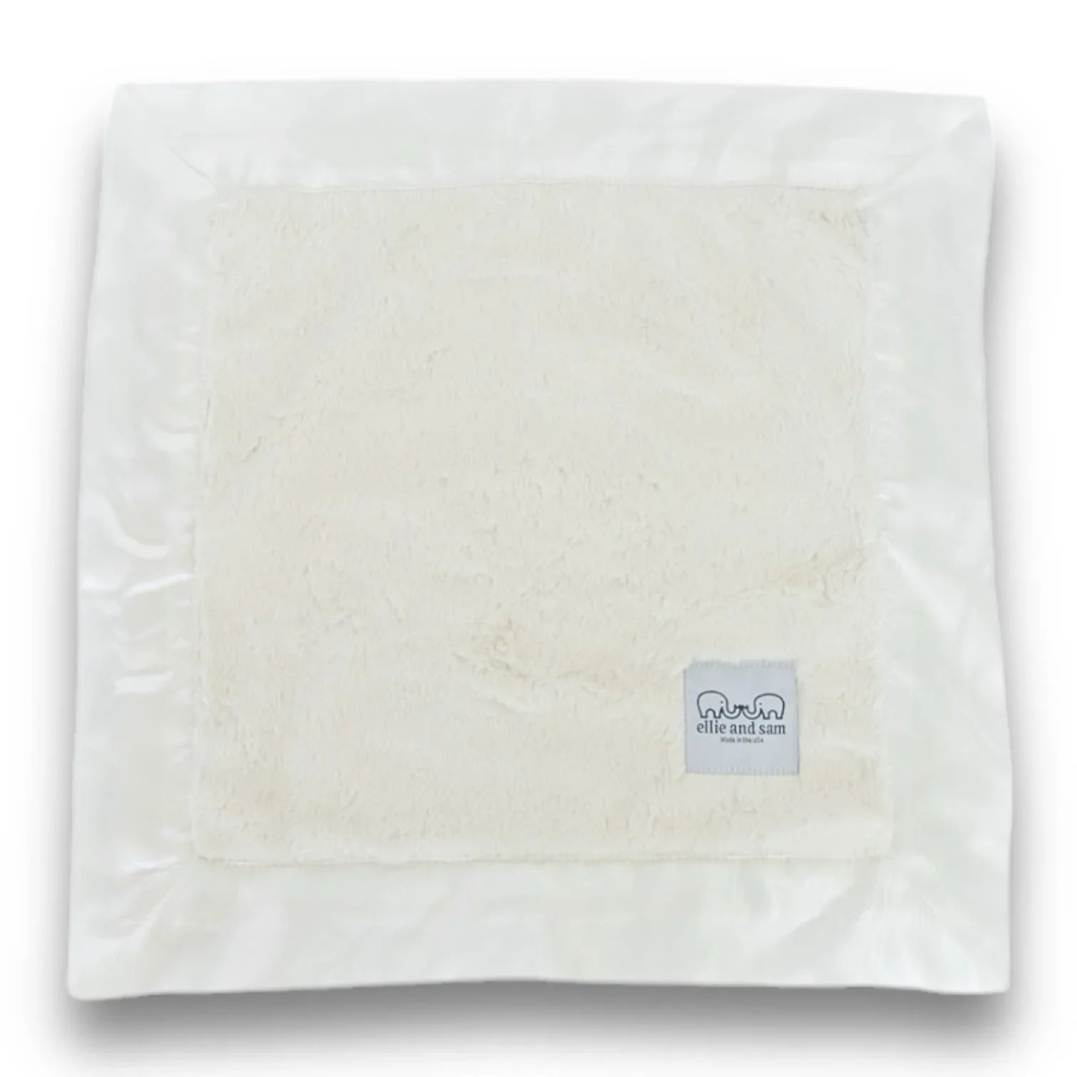 Luxury Satin Border Lovey - Ivory - BIG FRENCHIES