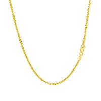 14k Yellow Gold Sparkle Chain 1.5mm