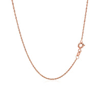 14k Rose Gold Singapore Chain 1.0mm