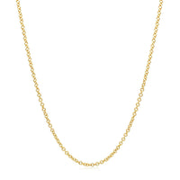 14k Yellow Gold Round Cable Link Chain 1.5mm