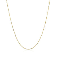 14k Yellow Gold Singapore Chain 0.8mm