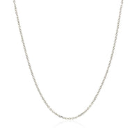 10k White Gold Cable Chain 1.1mm
