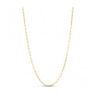Sterling Silver Gold Plated Paperclip Chain (2.50 mm)
