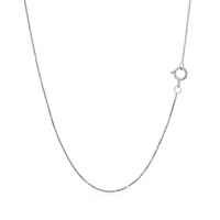 14k White Gold Classic Box Chain 0.45mm