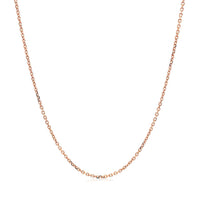 14k Rose Gold Diamond Cut Cable Link Chain 1.1mm