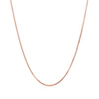 14k Rose Gold Classic Box Chain 0.8mm