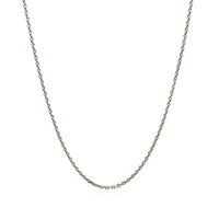 14k White Gold Diamond Cut Cable Link Chain 1.4mm