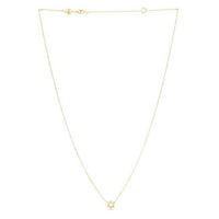 14k Yellow Gold Star of David Necklace