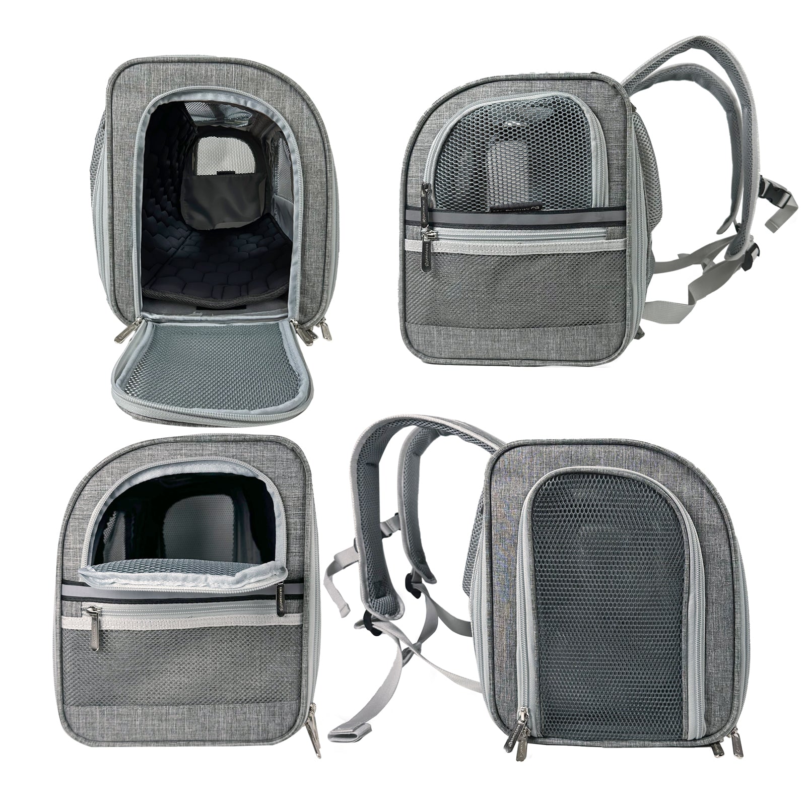 Mr. Peanut's Monterey Series Airline Compliant Horizontal Backpack Pet Carrier - BIG FRENCHIES