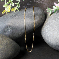 14k Yellow Gold Bead Chain 1.0mm