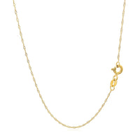14k Yellow Gold Singapore Chain 0.6mm