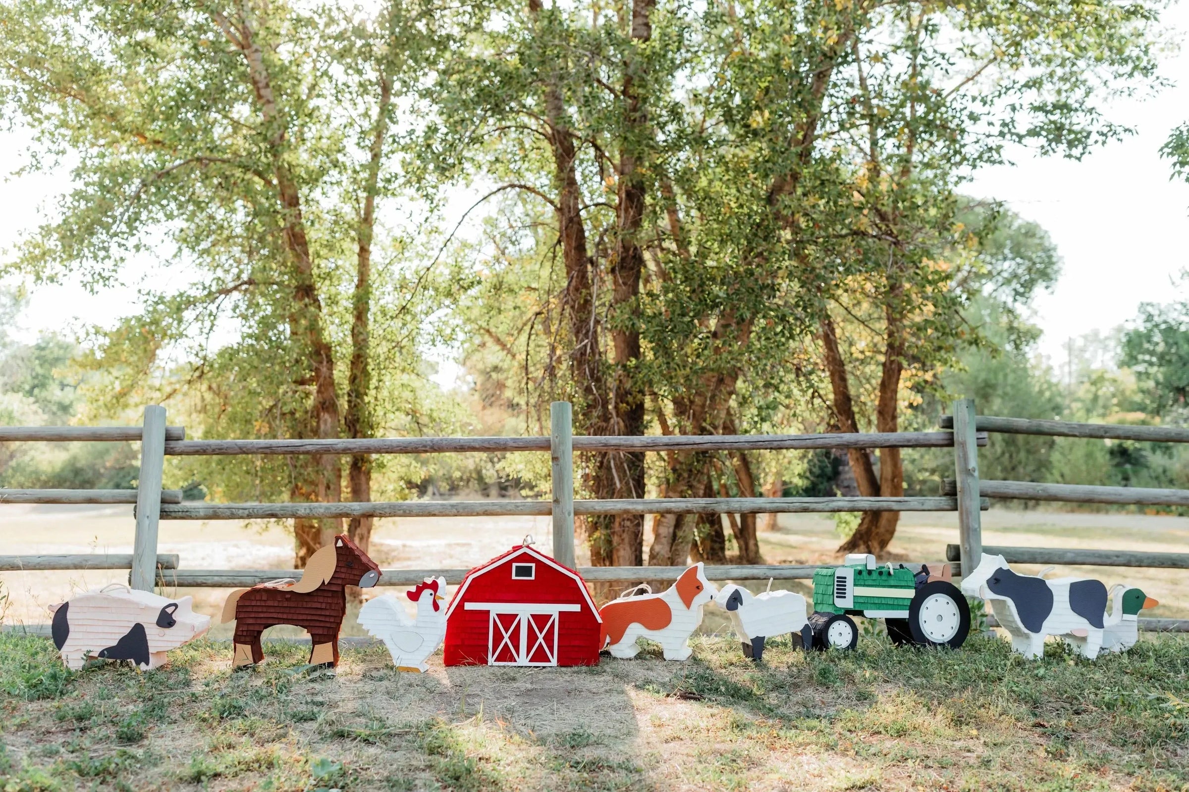 🦆 Farm Friends Duck Piñata – Handmade Barnyard Party Decoration & Candy Holder - BIG FRENCHIES