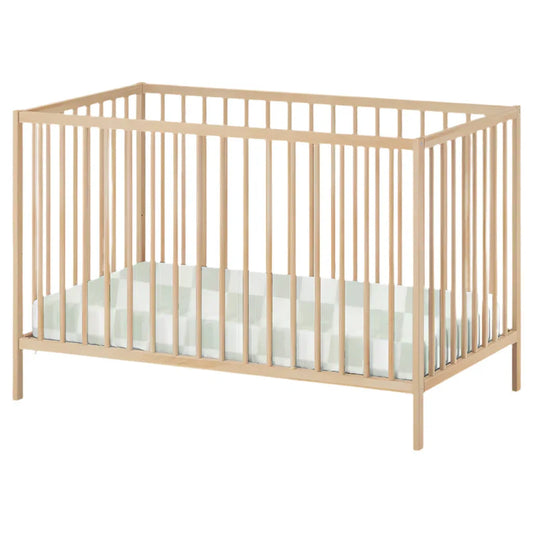 Leaf Green & White Checkered Crib Sheet - BIG FRENCHIES