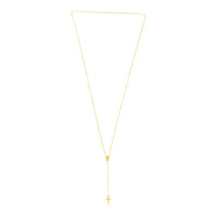 14k Yellow Gold Rosary Necklace