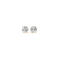 1/2 cttw Lab Grown Round Diamond Stud Earrings 14k Yellow Gold (G/VS2)