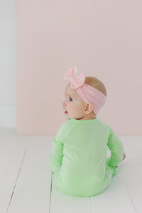 Melon Green Convertible Footie