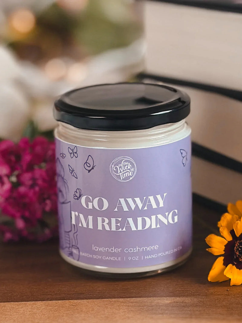 Go Away, I’m Reading Candle 9 OZ - BIG FRENCHIES