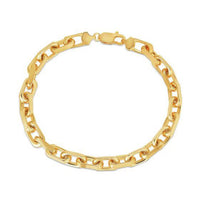 14k Yellow Gold French Cable Chain Bracelet  (6.10 mm)