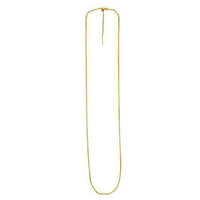 Endless Adjustable Cable Chain in 14k Yellow Gold (1.70 mm)