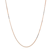 10k Rose Gold Classic Box Chain (0.45 mm)