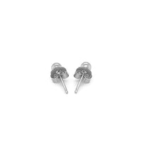 14k White Gold Spherical Stud Earrings (3.0 mm)
