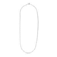 Sterling Silver Rhodium Plated Paperclip Chain (1.8 mm)