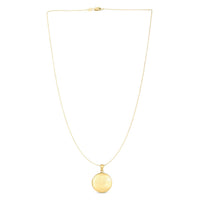 14k Yellow Gold Tree of Life Locket Necklace