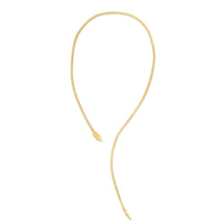 14k Yellow Gold Serpent Necklace