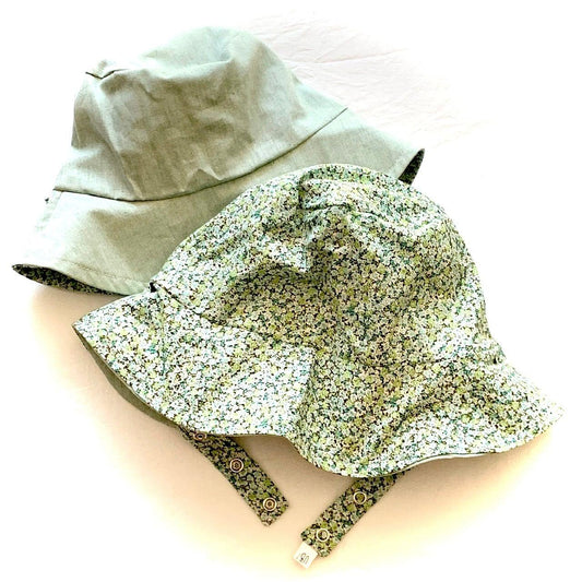 Bucket hat in Emerald Roses - BIG FRENCHIES