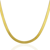 Imperial Herringbone Chain in 10k Yellow Gold (5.00 mm)