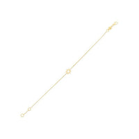 14k Yellow Gold Star of David Bracelet