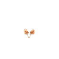 14k Rose Gold Ball Style Stud Earrings (4.0 mm)
