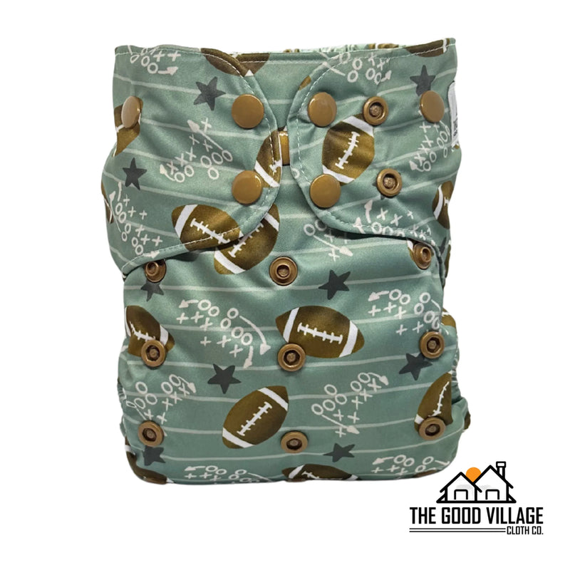 One Size Pocket Diaper - Touchdown - BIG FRENCHIES