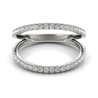 14k White Gold Diamond Split Band Ring (1/4 cttw)