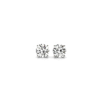 1 cttw Certified IGI Lab Grown Round Diamond Stud Earrings 14k White Gold (G/VS2)