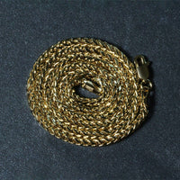 2.7mm 14k Yellow Gold Lite Diamond Cut Round Franco Chain
