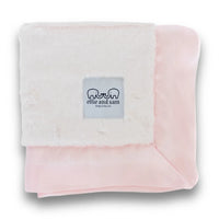 Luxury Satin Border Lovey - Pink - BIG FRENCHIES