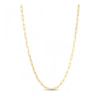 Sterling Silver Gold Plated Paperclip Chain (2.95 mm)