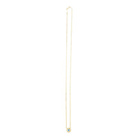 14k Yellow Gold MOP Evil Eye Necklace