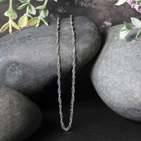 14k White Gold Singapore Chain 1.7mm