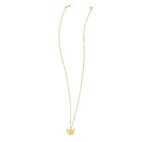 14k Yellow Gold Ppillon Butterfly Necklace