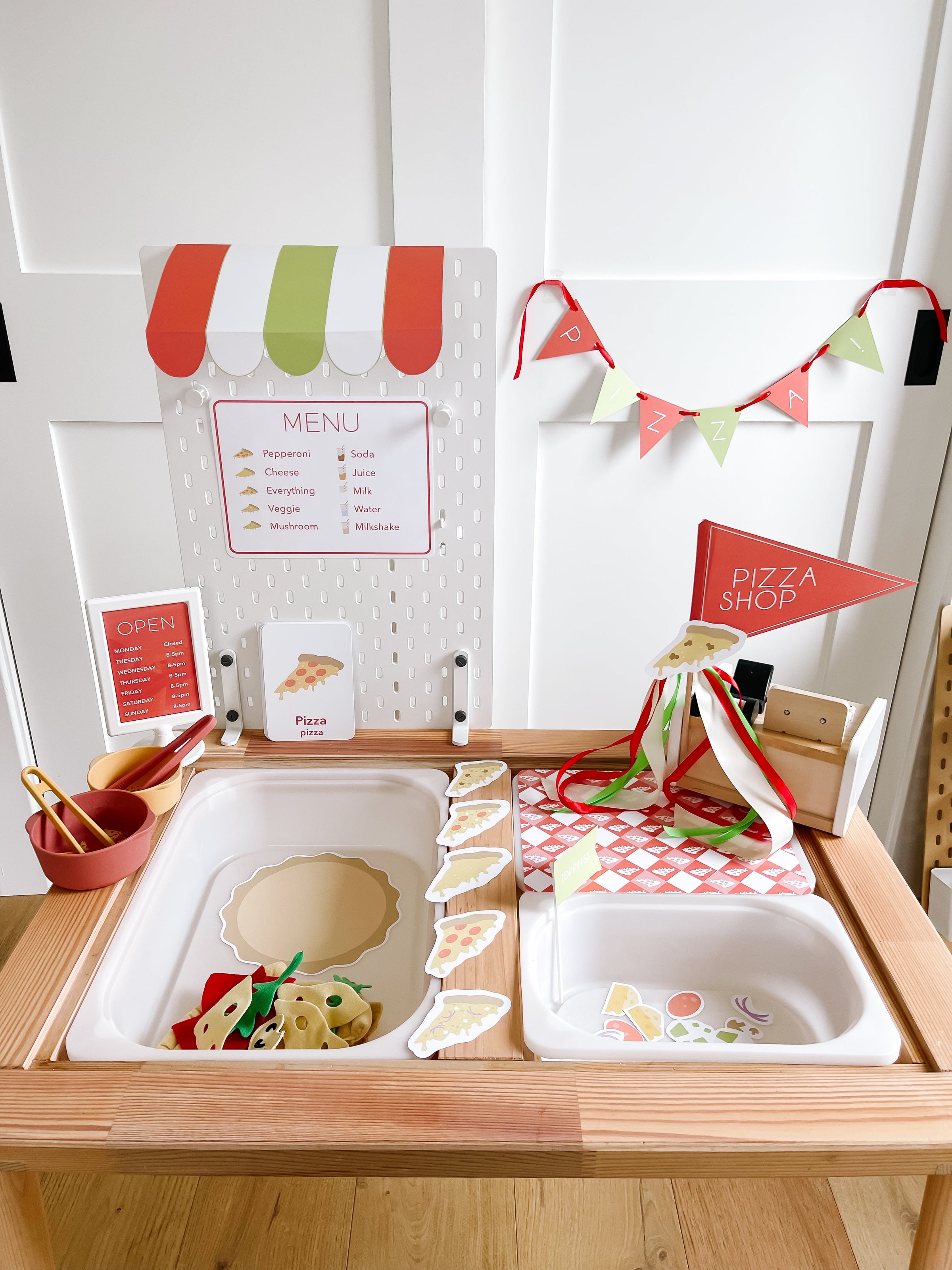 Pizza Shop Printable Dramatic Play Kit