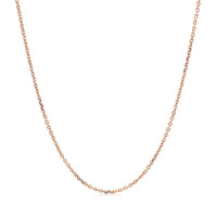18k Rose Gold Diamond Cut Cable Link Chain (1.10 mm)
