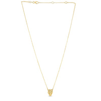 14k Yellow Gold Panther Head Necklace